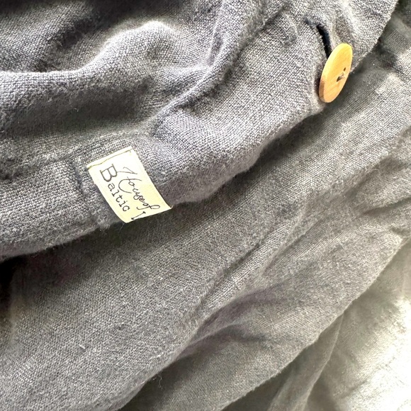 House of Baltic Linen Queen Duvet cover + 2 euro shams gray - Picture 5 of 5